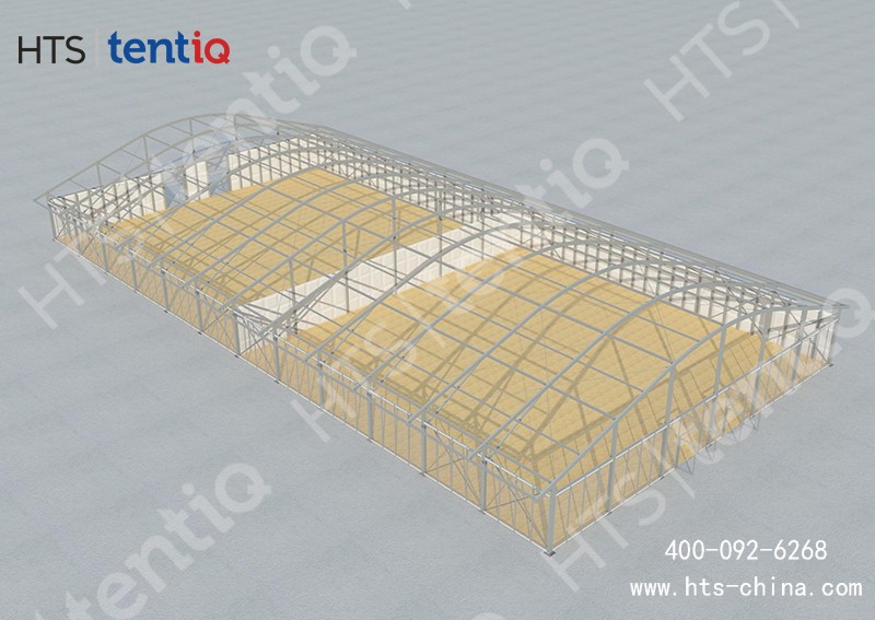 這座篷房空間容納近3000人，抗風(fēng)達(dá)12級可輕松承接各種活動