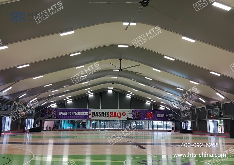 籃球場大棚不受場地限制，隨時隨地搭建籃球夢想
